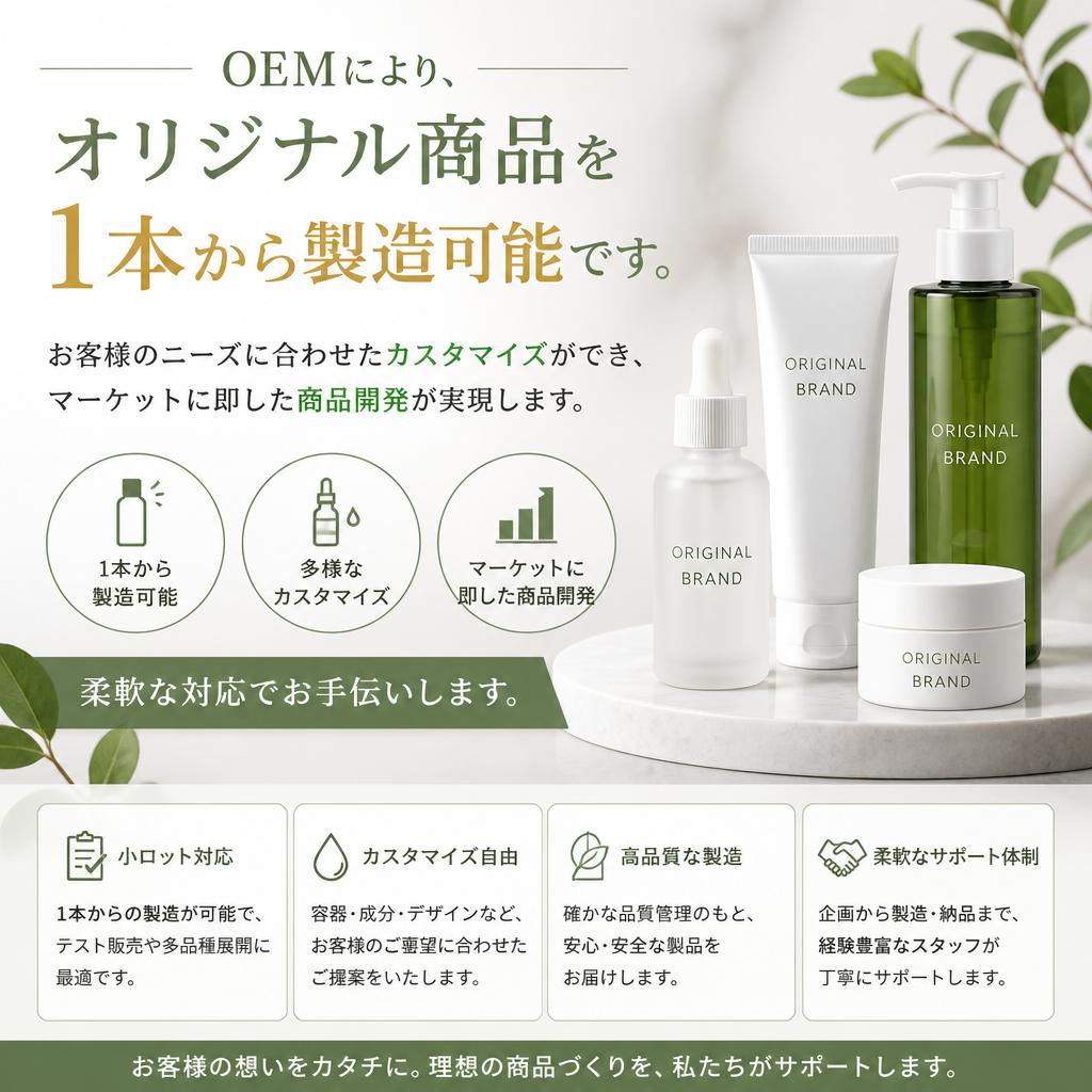 実績あるOEM製造の強み