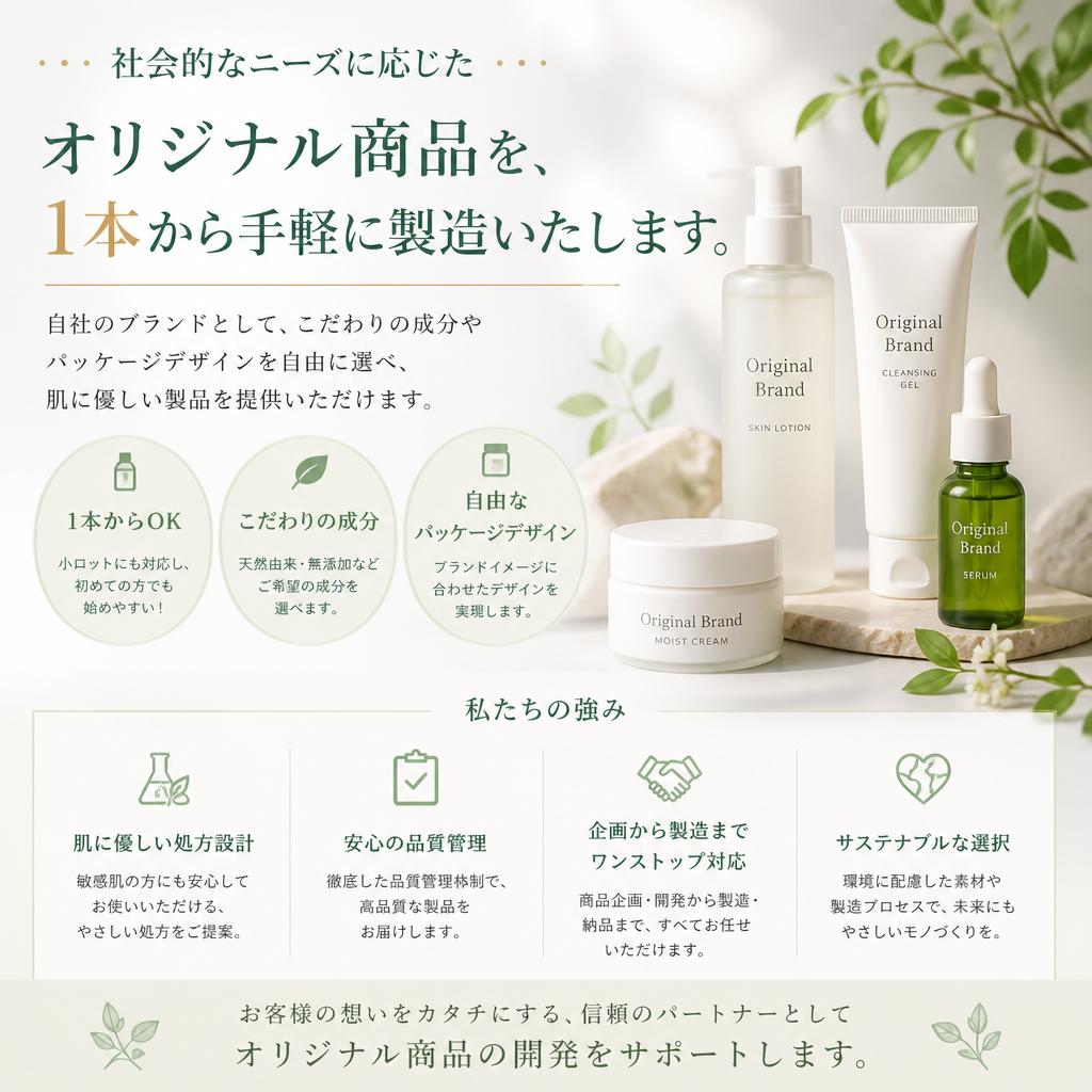4. OEMであなたのオリジナル商品を製造